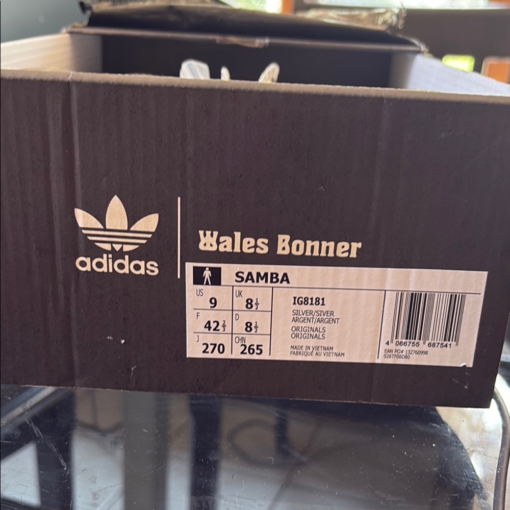 Adidas Samba Wales Bonner in Silver